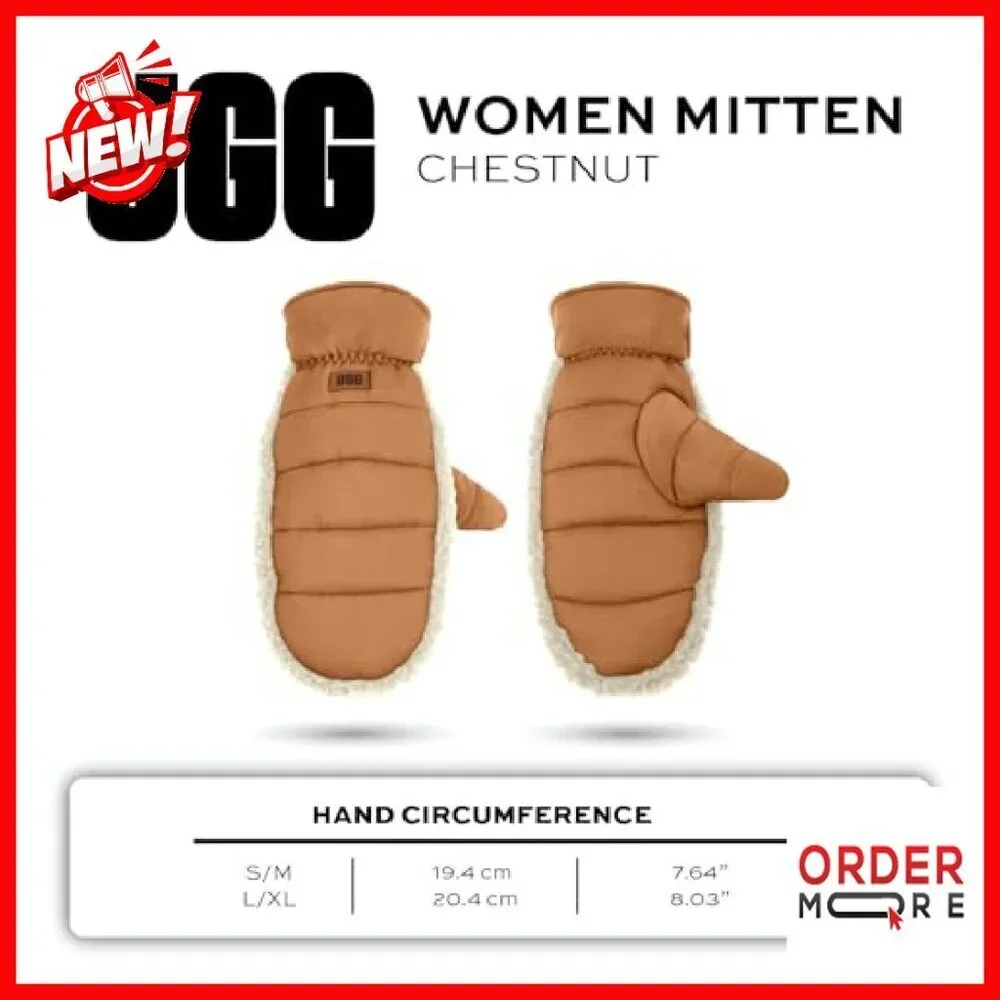 Women's Water-Resistant Winter Mittens, Polyester Insulated, Nylon Shell